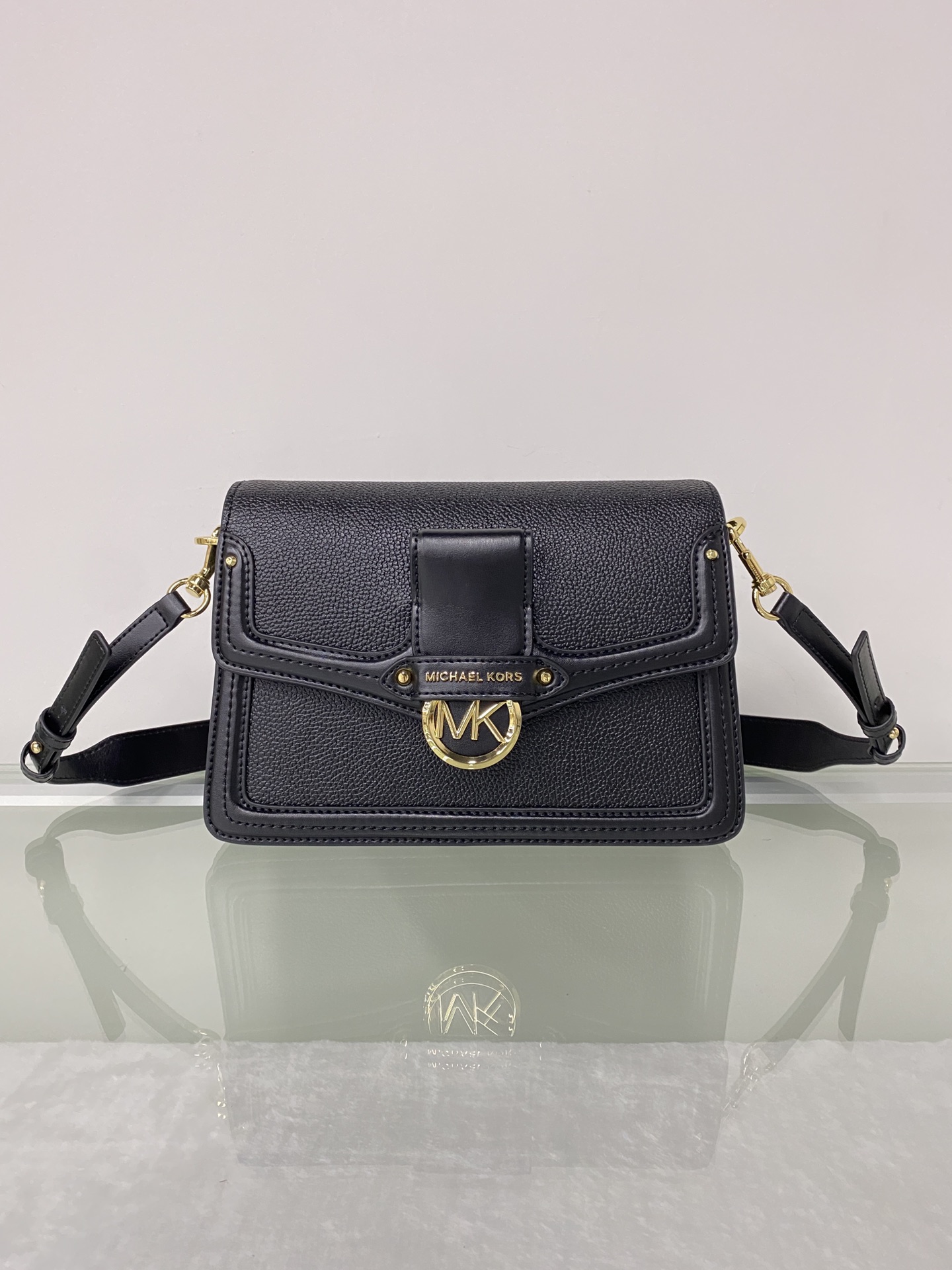 Michael Kors ～mk Jessie 女士单肩包，纯色牛皮酒神包