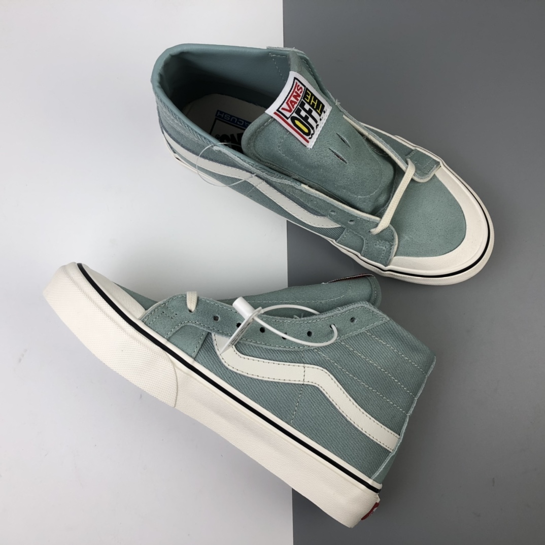 160 Off-White x Vans Sk8-Hi SF 2020运动休闲系列包头杀人鲸高帮休闲板鞋 VN0A3MV122R