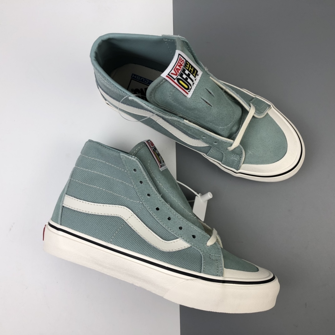 160 Off-White x Vans Sk8-Hi SF 2020运动休闲系列包头杀人鲸高帮休闲板鞋 VN0A3MV122R