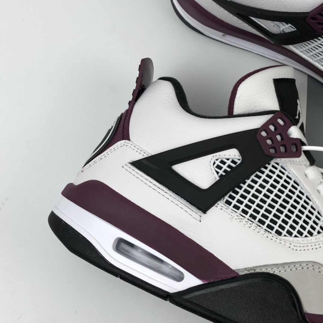 420 Air Jordan 4 Retro PSG AJ4 乔4 大巴黎 全头层白紫红色 巴黎圣日尔曼联名 CZ5624-100