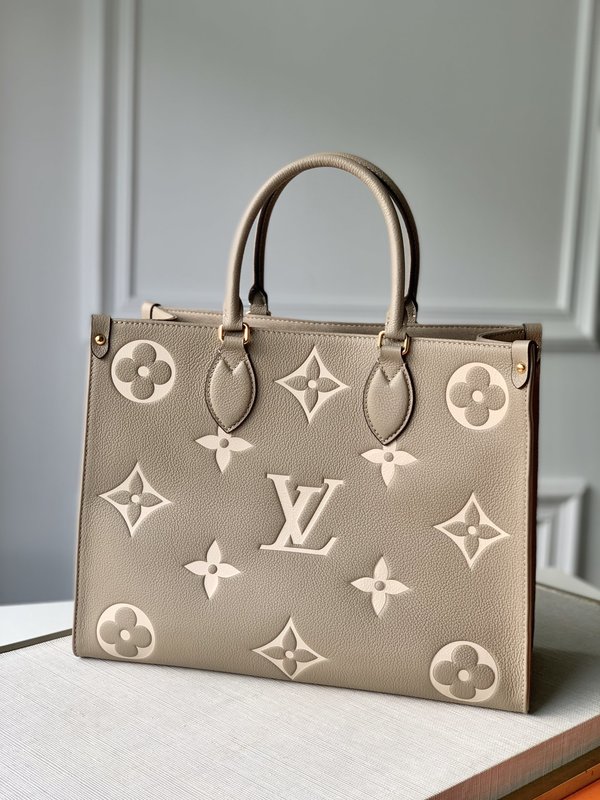 How to find replica Shop Louis Vuitton LV Onthego High Bags Handbags Cowhide M45494