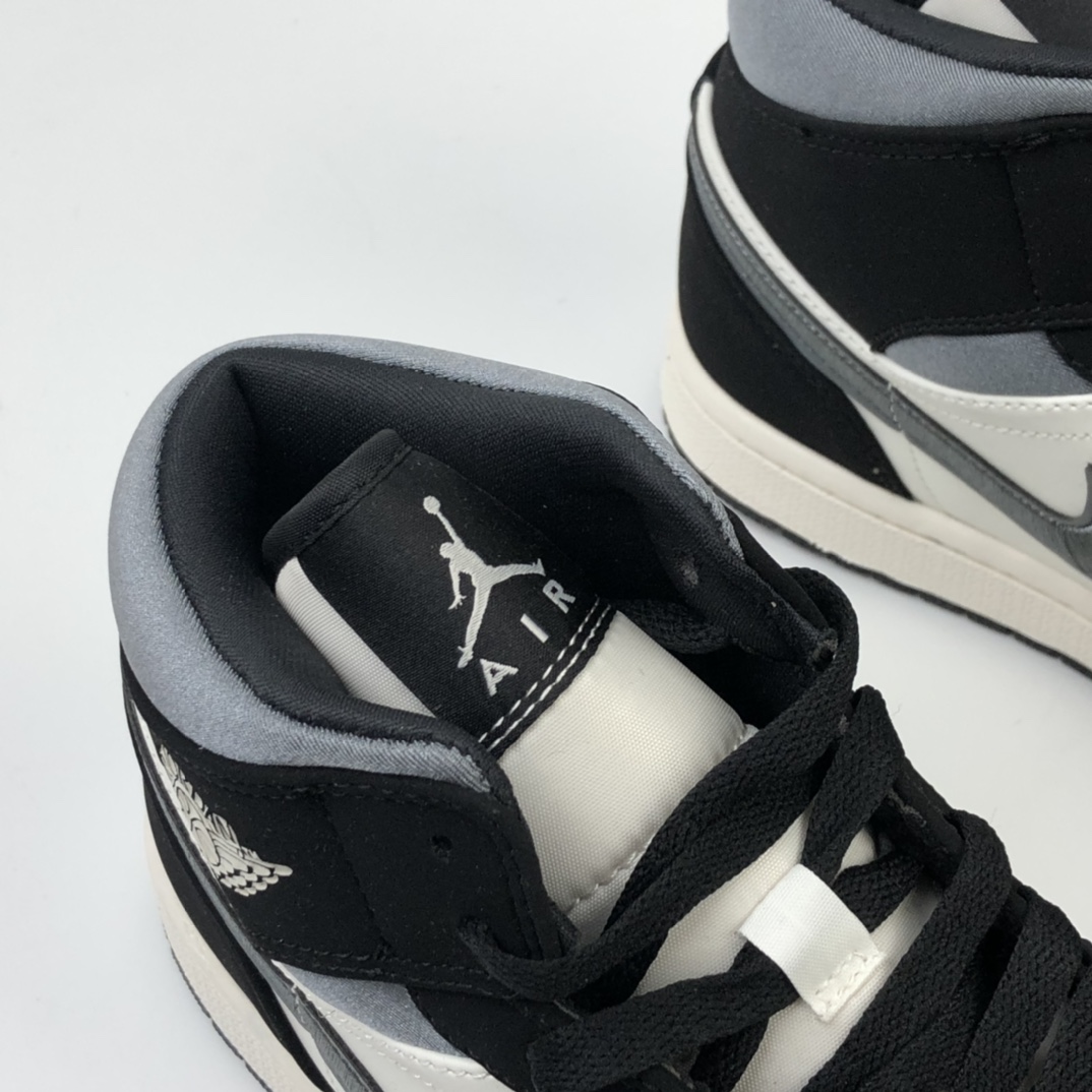 260 Air Jordan AJ1 Mid SE AJ1中帮休闲运动板鞋 黑灰丝绸伯爵 852542-011
