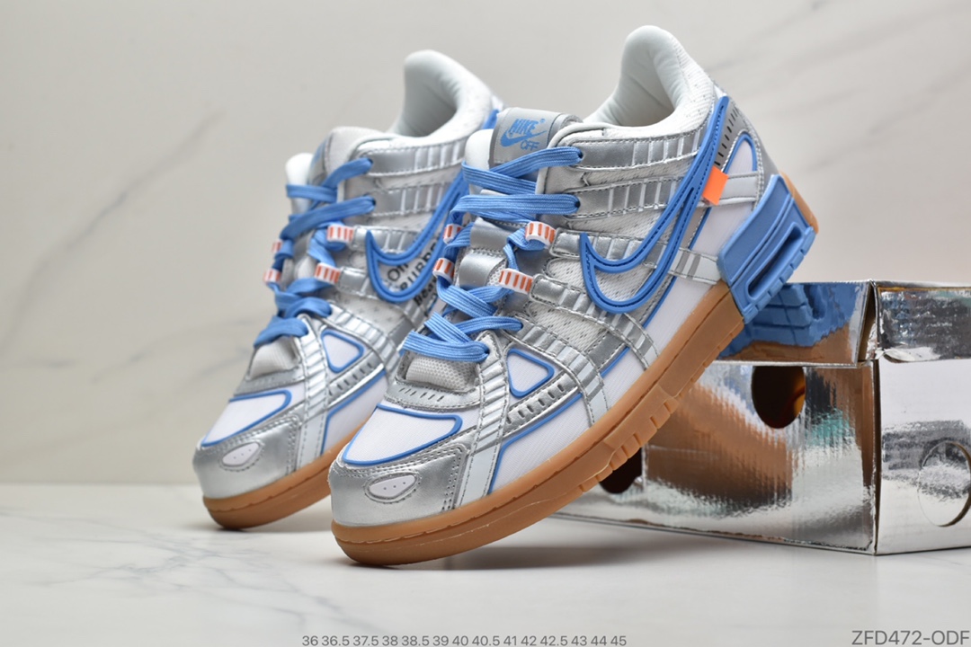 280 Off-White x Nike Air Rubber Dunk 2.0橡胶扣篮系列皮革框架低帮休闲运动滑板板鞋CU6015-001