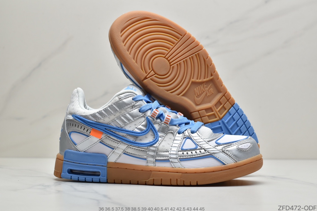 280 Off-White x Nike Air Rubber Dunk 2.0橡胶扣篮系列皮革框架低帮休闲运动滑板板鞋CU6015-001