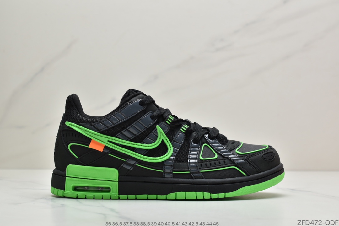 280 Off-White x Nike Air Rubber Dunk 2.0橡胶扣篮系列皮革框架低帮休闲运动滑板板鞋CU6015-001