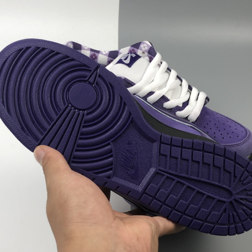 370  波士顿知名鞋店重磅联名Concepts x Nike SB Dunk Low ”Purple Lobster” 紫龙虾 扣篮系列经典低帮休闲运动滑板板鞋 BV1310-555
