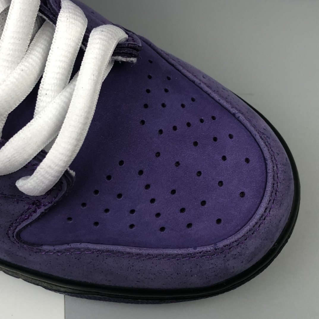 370  波士顿知名鞋店重磅联名Concepts x Nike SB Dunk Low ”Purple Lobster” 紫龙虾 扣篮系列经典低帮休闲运动滑板板鞋 BV1310-555