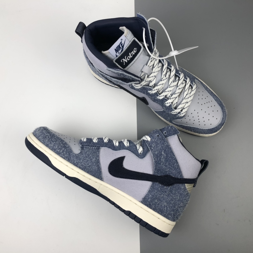 460 Nike SB Dunk High Pro “Strawberry Cough”耐克SB高帮休闲板鞋 牛仔宝石蓝/莫兰迪色系雾霾蓝 CW3092-400