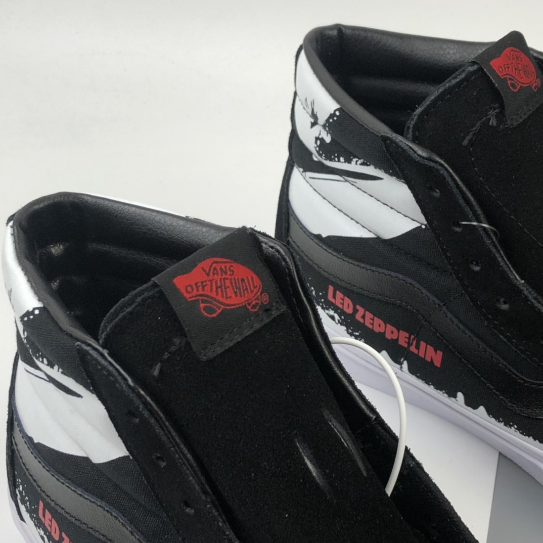 160 Led Zeppelin x Vans Sk8-Hi 50周年齐柏林飞艇or乐队联名高帮休闲板鞋 VN0A388GET5Z
