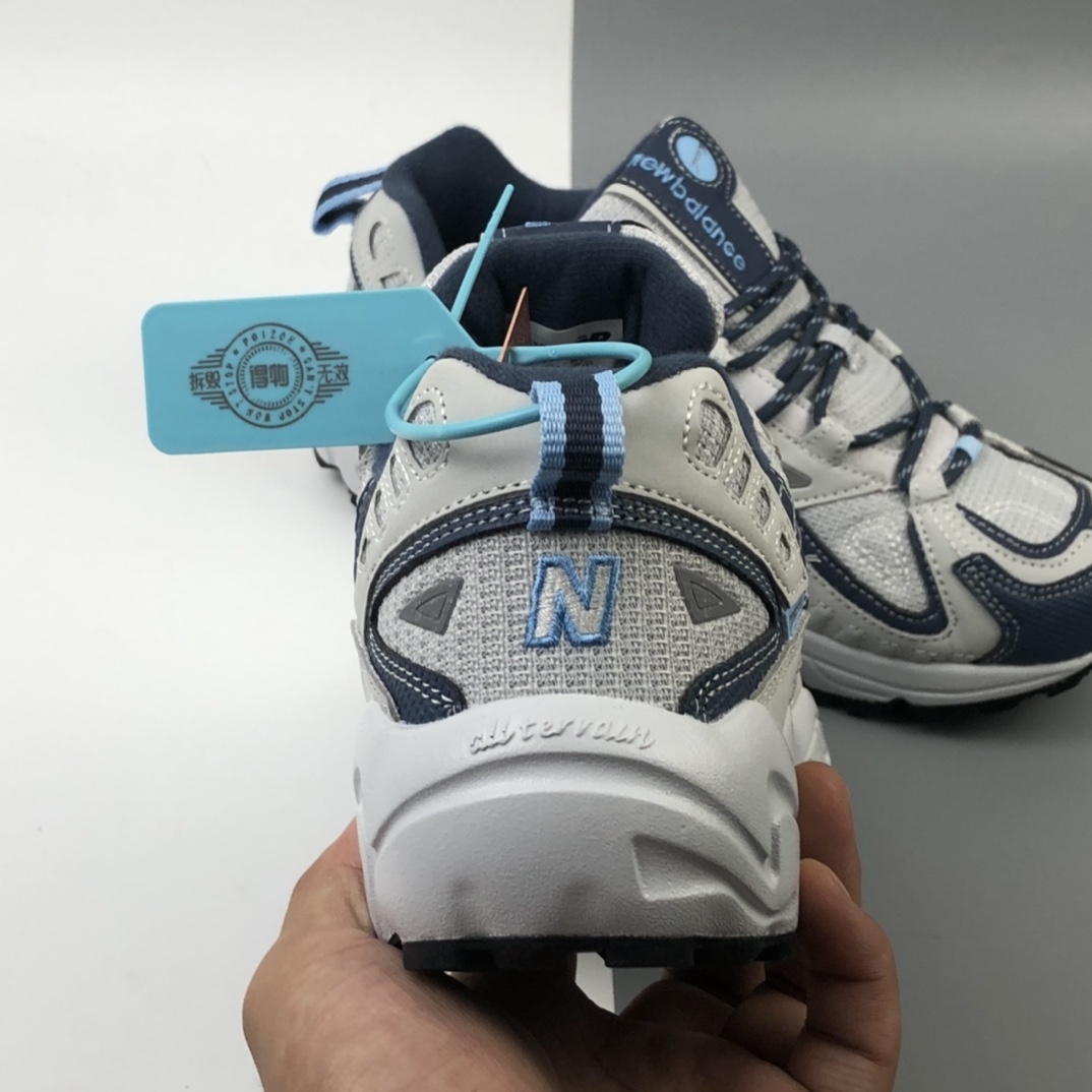 230 New Balance ML703系列复古老爹风休闲运动山系越野跑旅游鞋“浅灰海军蓝浅蓝”WL703CLB