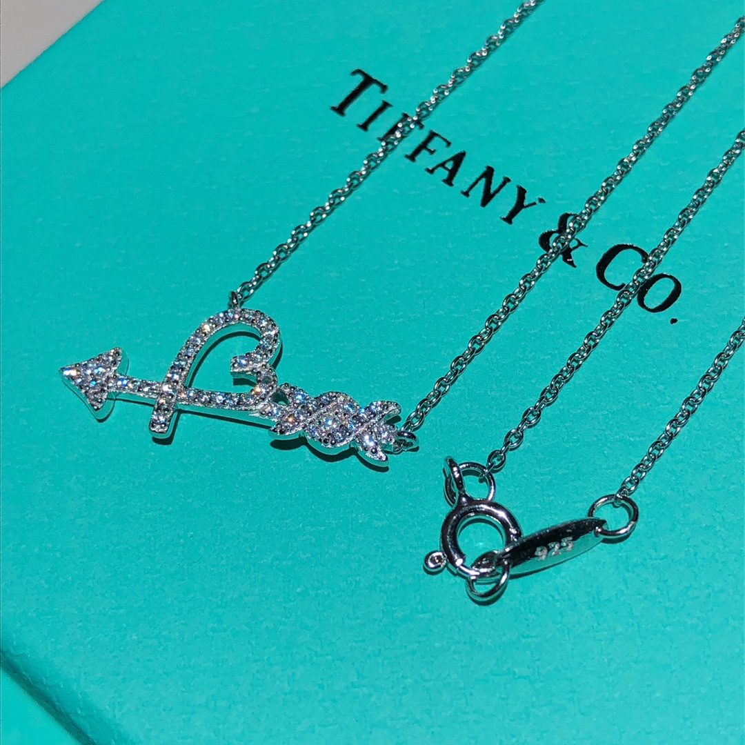 NO:103766,T-home Cupid's Arrow Sterling Silver 925 Necklace, Tiffany Necklace, tiffany, necklace, pure silver19860909T家丘比特之箭纯银925项链,蒂芙尼项链,tiffany,necklace,pure silver,Jewelry