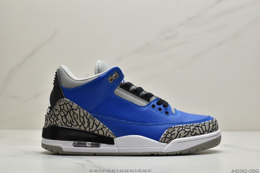 190 公司级Air Jordan 3 Retor Valor Blue 北卡蓝 CT8532-104