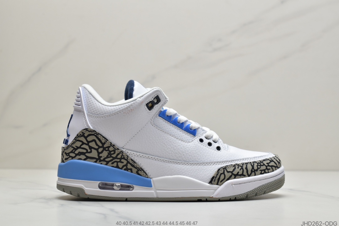 190 公司级Air Jordan 3 Retor Valor Blue 北卡蓝 CT8532-104