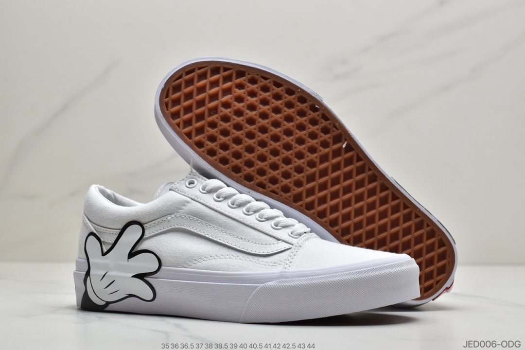 150 公司级范斯/VANS X Disney Old Skool 迪士尼米奇联名限量款手掌纯白色男女版鞋