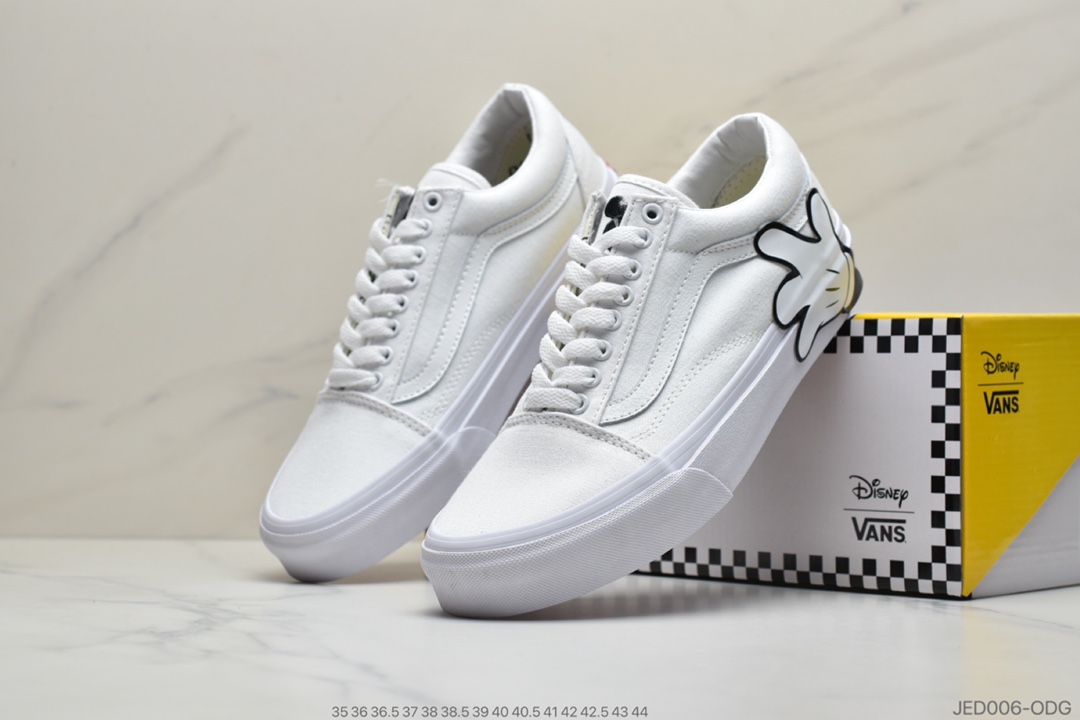 150 公司级范斯/VANS X Disney Old Skool 迪士尼米奇联名限量款手掌纯白色男女版鞋