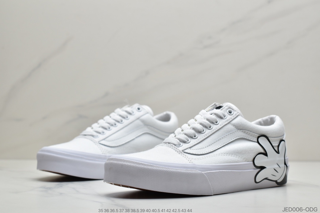 150 公司级范斯/VANS X Disney Old Skool 迪士尼米奇联名限量款手掌纯白色男女版鞋