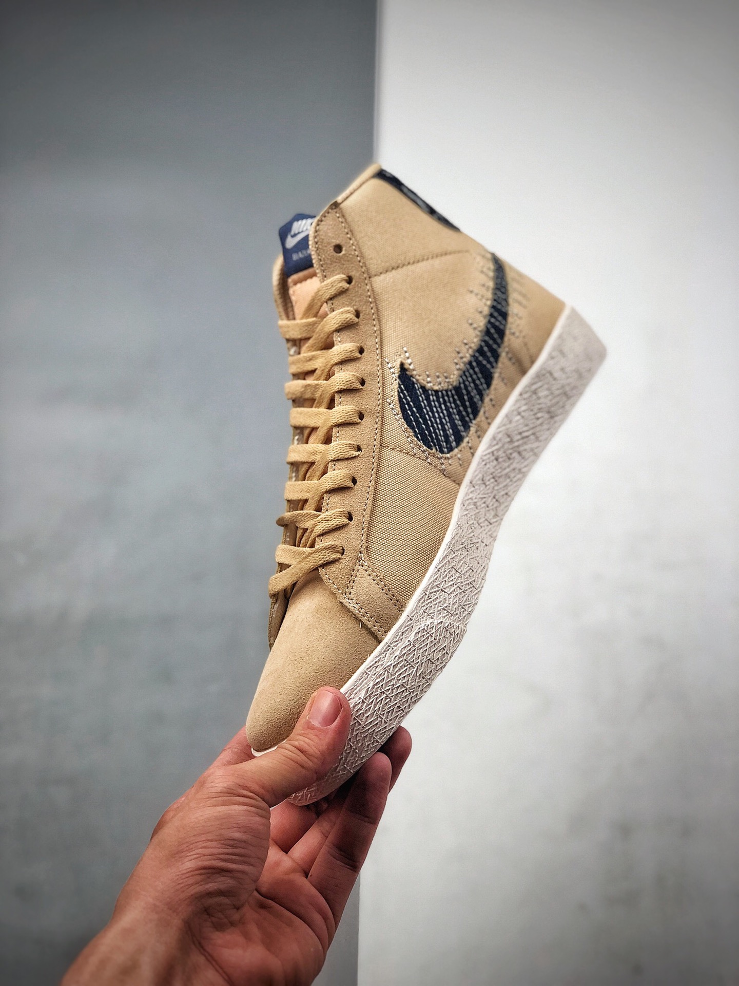 200  Nike SB Blazer Mid Premium”Sashiko Sesame”耐克 开拓者中帮休闲板鞋