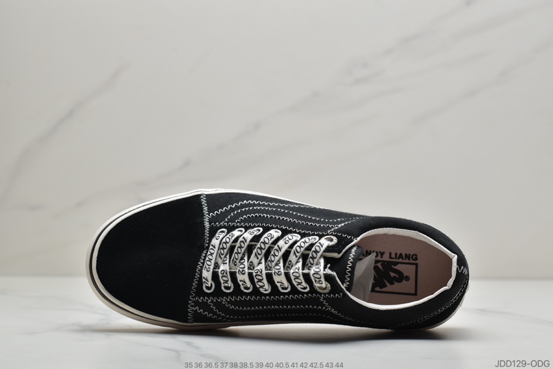 120 公司级 Vans x Sandy Liang 万斯联名黑蝴蝶 万斯真标硫化板鞋