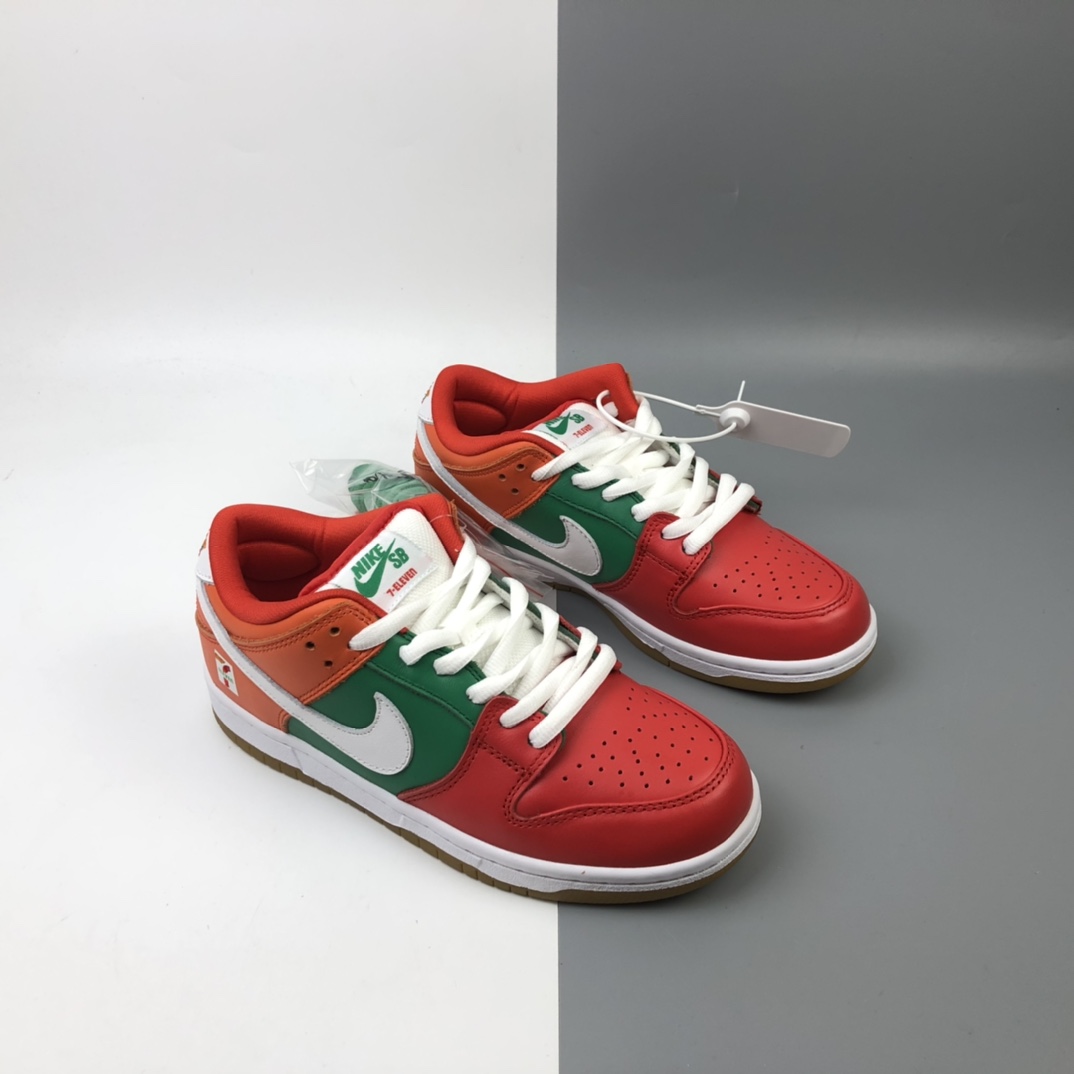 390 7-ELEVEn x Nike SB Dunk Low Pro QS”7-ELEVEn”扣篮系列低帮经典百搭休闲运动板鞋“七仔红绿橙拼色”CZ5130-600