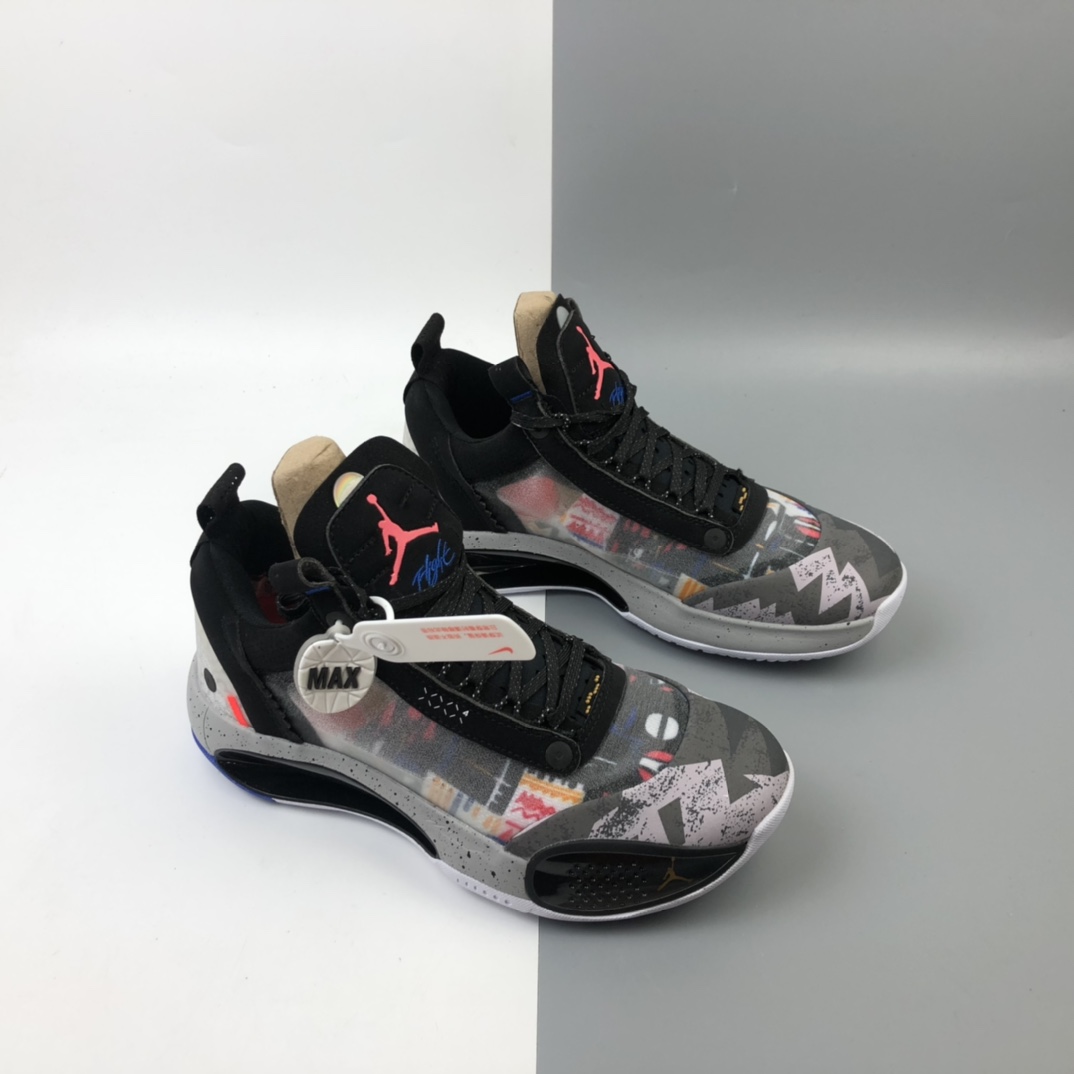 320 Air Jordan XXXIV Low ”NOTHING BUT NET” PF AJ34 乔34低帮 迷彩涂鸦 未来概念轻量化篮球鞋 CZ7746-008