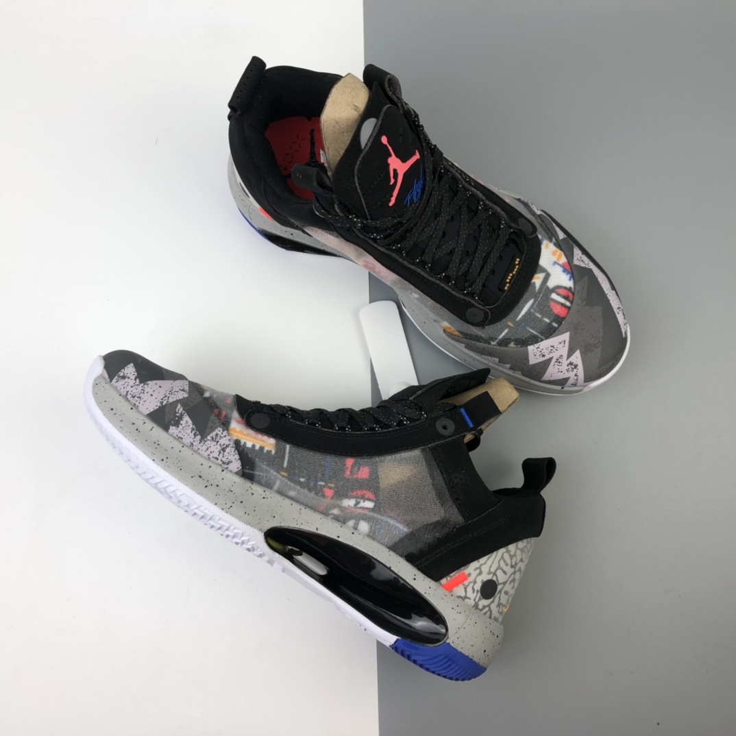 320 Air Jordan XXXIV Low ”NOTHING BUT NET” PF AJ34 乔34低帮 迷彩涂鸦 未来概念轻量化篮球鞋 CZ7746-008