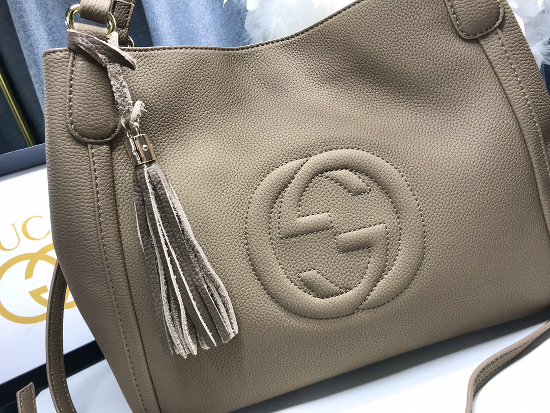 G家 经典手提斜挎手袋 大气休闲 大象灰