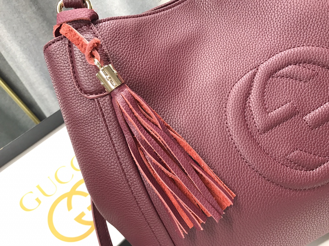 410 G家 经典款式手提斜挎バッグ 深紫 休闲大气デザイン