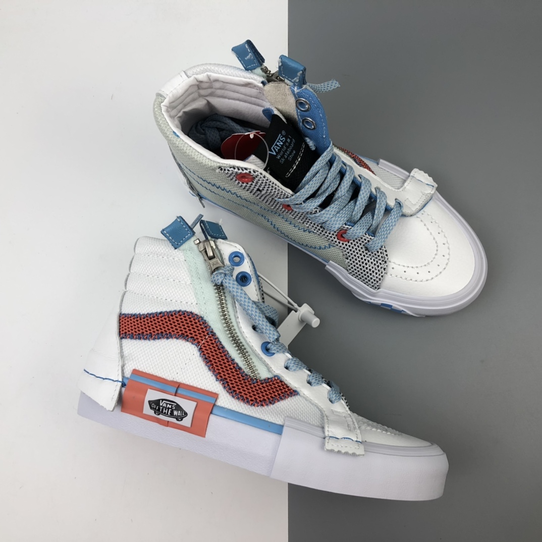 260 Vans Vault Sk8-Hi Cap LX 解构主义高帮帆布硫化板鞋 VN0A3WM124C