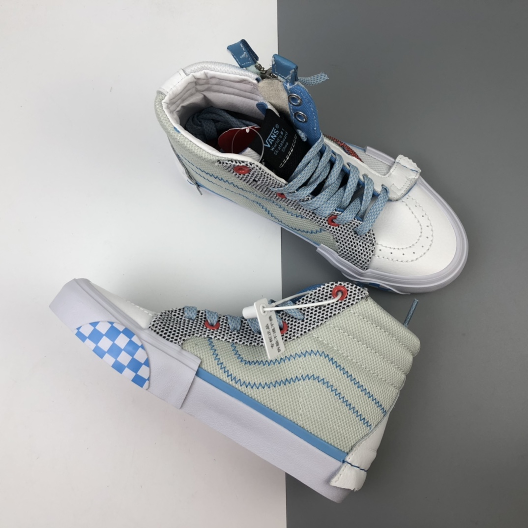 260 Vans Vault Sk8-Hi Cap LX 解构主义高帮帆布硫化板鞋 VN0A3WM124C