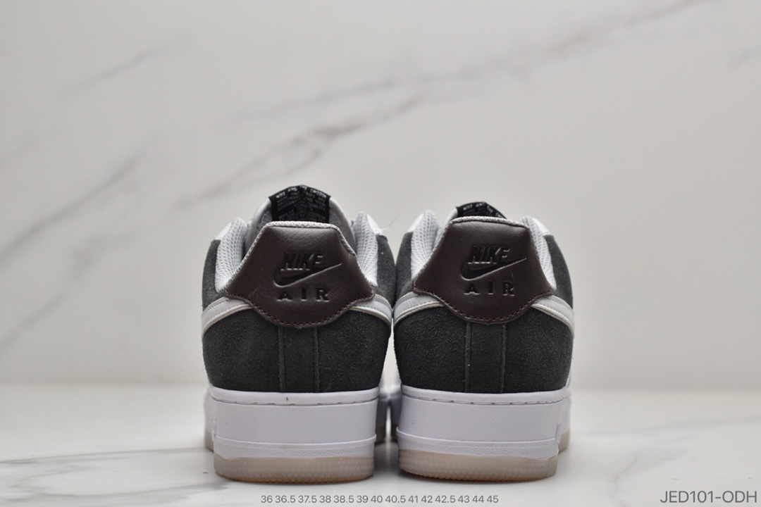 150 耐克Nike Air Force 1 '07”Grey White Brown”空军一号运动板鞋白灰拼接网面褐棕”AO2425-001