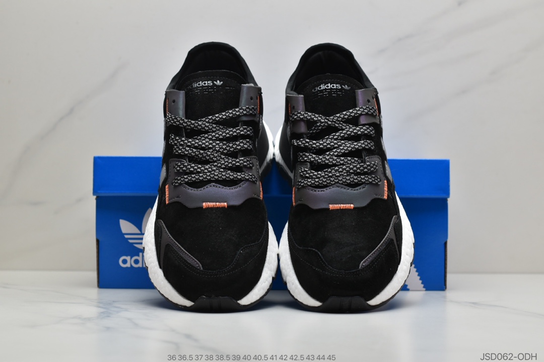 200 公司级阿迪达斯 Adidas Nite Jogger 2019 Boost 3M反光变色龙 复古休闲运动跑鞋EG4933