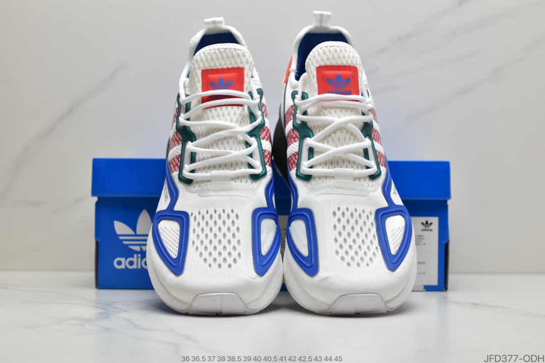 170 公司级阿迪达斯Adidas Originals ZX 2K Boost 全新爆米花缓震休闲运动跑鞋FZ4839