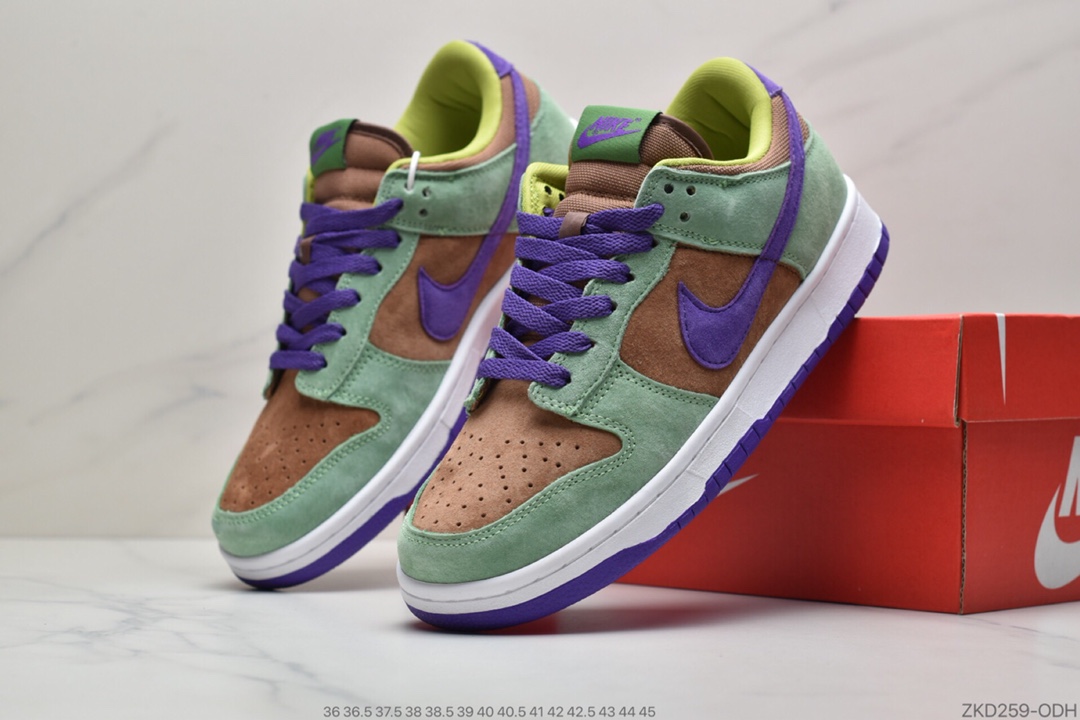 270 公司级耐克Nike Dunk Low SP “Veneer” 棕绿 扣篮系列复古低帮休闲运动滑板板鞋DA1469-200