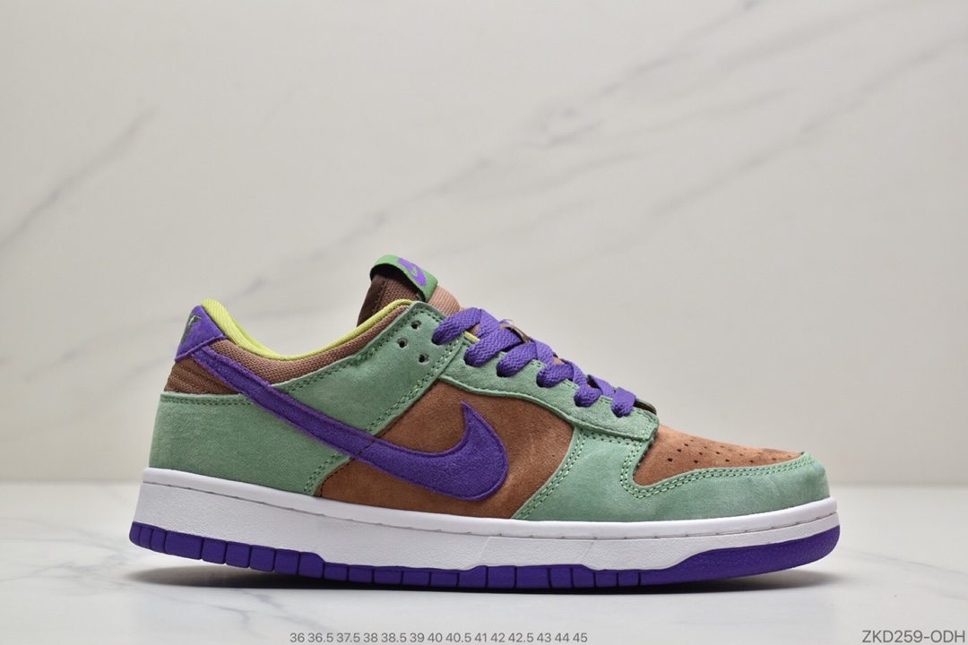 270 公司级耐克Nike Dunk Low SP “Veneer” 棕绿 扣篮系列复古低帮休闲运动滑板板鞋DA1469-200