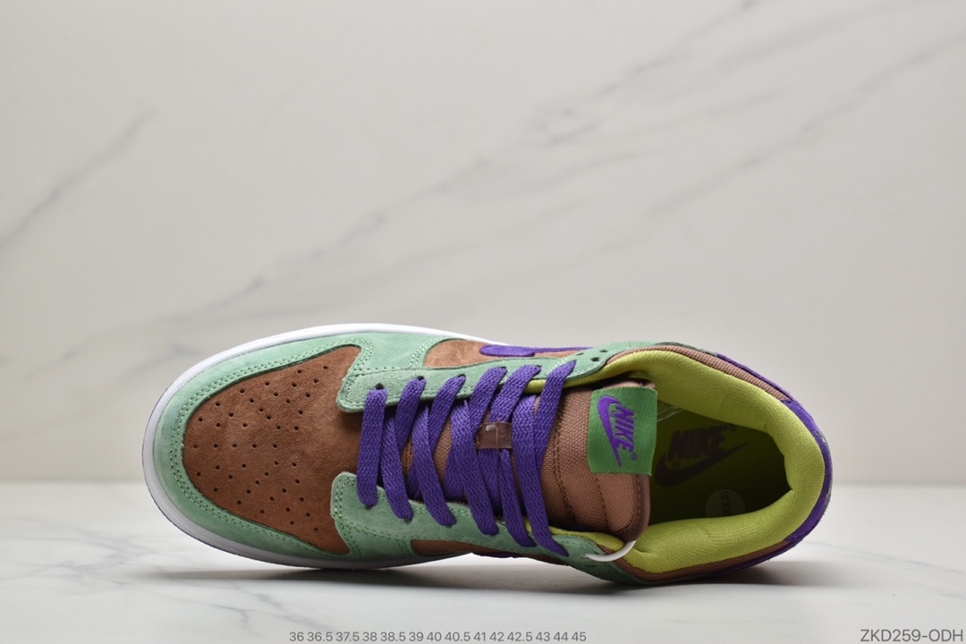 270 公司级耐克Nike Dunk Low SP “Veneer” 棕绿 扣篮系列复古低帮休闲运动滑板板鞋DA1469-200
