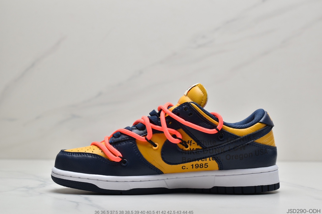 200 公司级 Off-White x Futura x Nike SB Dunk”Pine Green”扣篮系列低帮经典百搭休闲运动板鞋“OW白深绿橘”CT0856-100