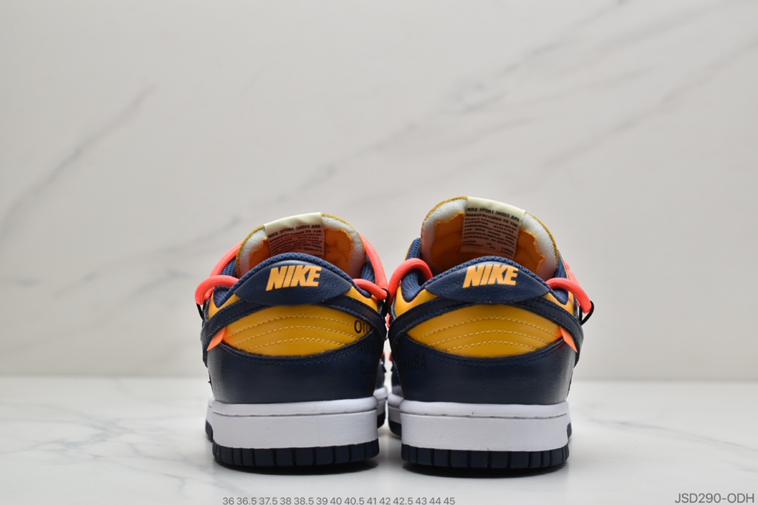 200 公司级 Off-White x Futura x Nike SB Dunk”Pine Green”扣篮系列低帮经典百搭休闲运动板鞋“OW白深绿橘”CT0856-100