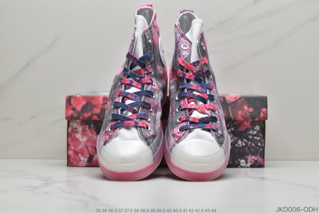 160 公司级匡威 花卉 高帮 印花图案 果冻底 Converse X Shaniqwa Jarvis Chuck Taylor CX 系列