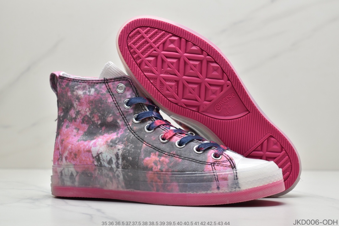 160 公司级匡威 花卉 高帮 印花图案 果冻底 Converse X Shaniqwa Jarvis Chuck Taylor CX 系列