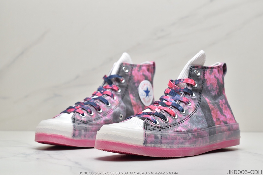 160 公司级匡威 花卉 高帮 印花图案 果冻底 Converse X Shaniqwa Jarvis Chuck Taylor CX 系列