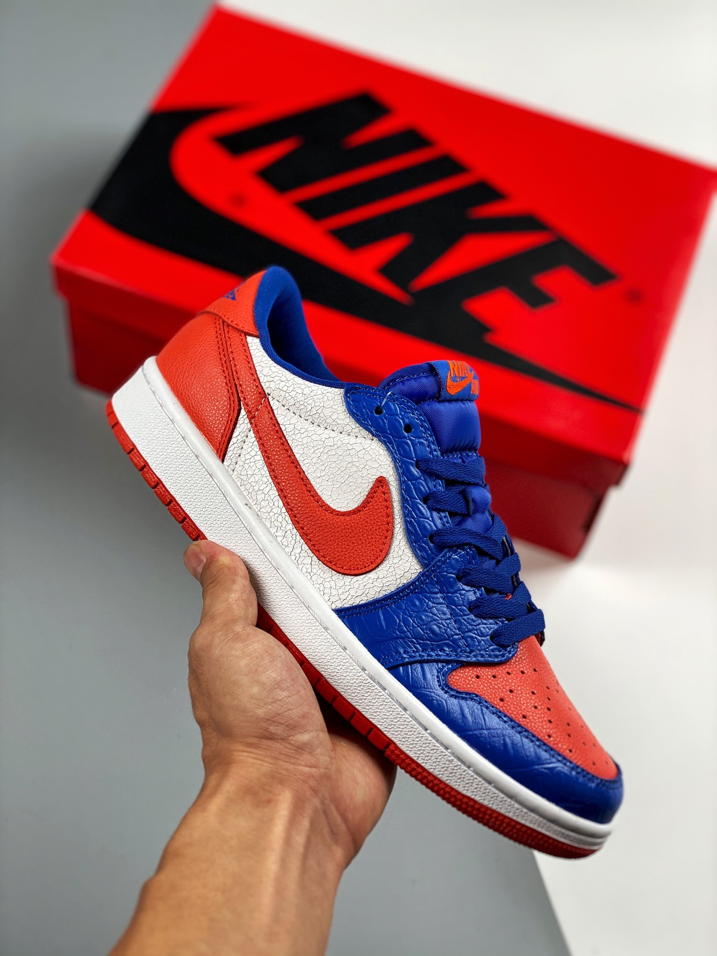 Air Jordan 1 Low Edición limitada azul naranja Nuevo color sincronizado oficial Producto de nivel original #Rechaza sue…