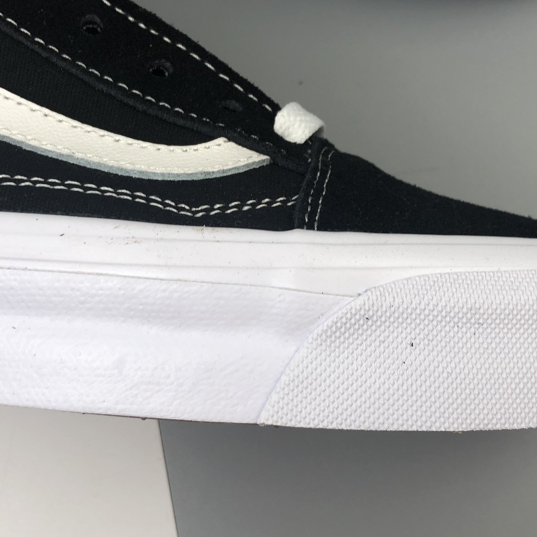 120 Vans OG Old Skool Lx万斯复古黑低帮帆布鞋滑板鞋 VN0A4P3XOIU