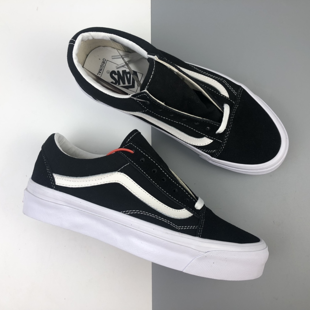 120 Vans OG Old Skool Lx万斯复古黑低帮帆布鞋滑板鞋 VN0A4P3XOIU