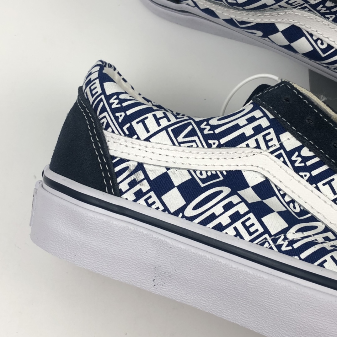 150 Off White x Vans Old Skool 联名款低帮滑板运动鞋 VN0A38DMVCQ