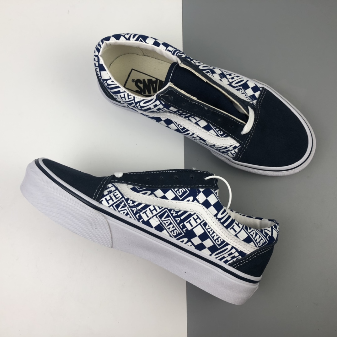 150 Off White x Vans Old Skool 联名款低帮滑板运动鞋 VN0A38DMVCQ