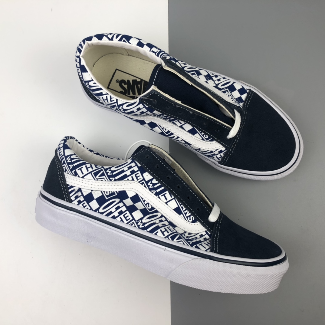 150 Off White x Vans Old Skool 联名款低帮滑板运动鞋 VN0A38DMVCQ