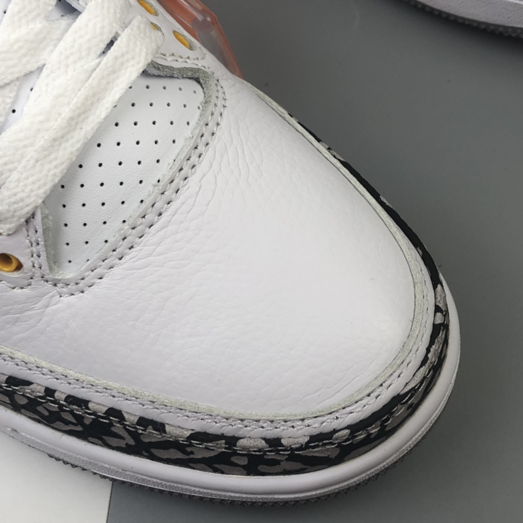 330 Air Jordan 3 Retro “Laser Orange” 白橙湖人 迈克尔·乔丹AJ3代中帮复古休闲运动文化篮球鞋 CK9246-108