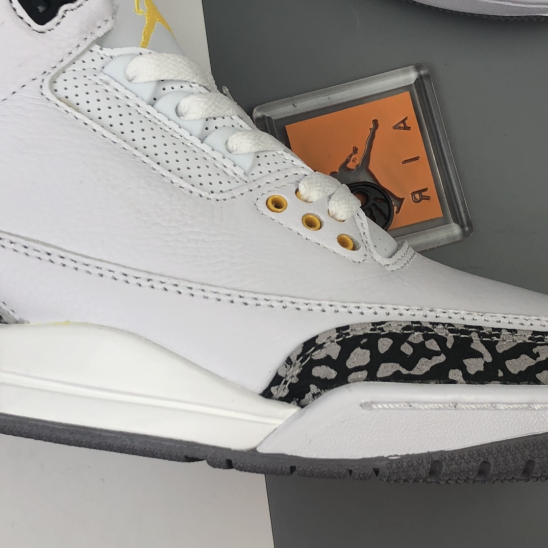 330 Air Jordan 3 Retro “Laser Orange” 白橙湖人 迈克尔·乔丹AJ3代中帮复古休闲运动文化篮球鞋 CK9246-108