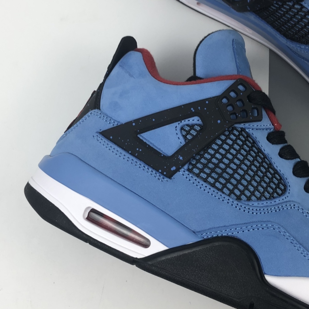 460 嘻哈歌手Travis Scott x Air Jordan 4 Retro“Cactus Jack”AJ4代中帮复古休闲运动文化篮球鞋 308497-406