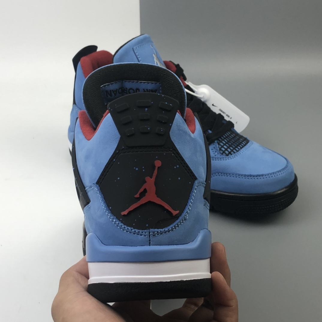 460 嘻哈歌手Travis Scott x Air Jordan 4 Retro“Cactus Jack”AJ4代中帮复古休闲运动文化篮球鞋 308497-406